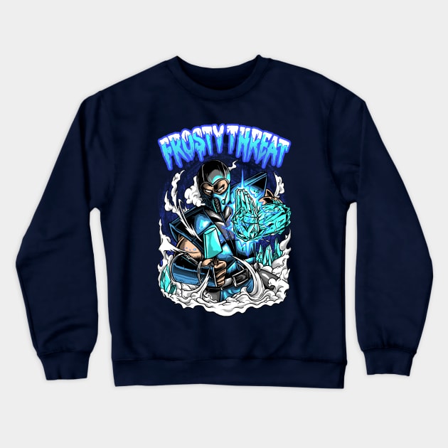 Frosty Threat Crewneck Sweatshirt by joerock